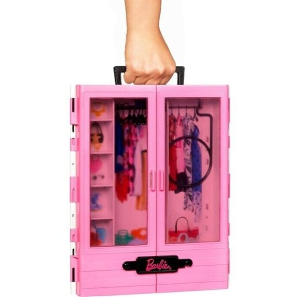 Barbie Fashionistas Ultimate Closet w/ Hangers Portable Playset Mattel Girls Toy - Picture 3 of 12